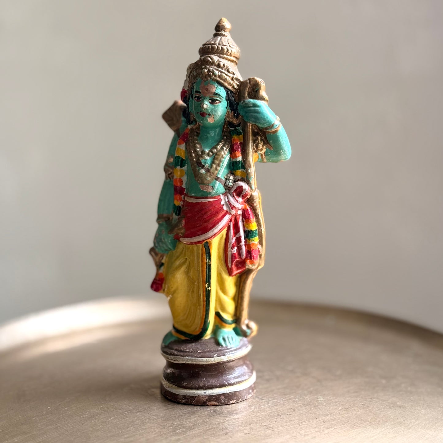 Vintage Ram Parivar Golu Set: Ram, Lakshman, and Sita (c. 1970s)