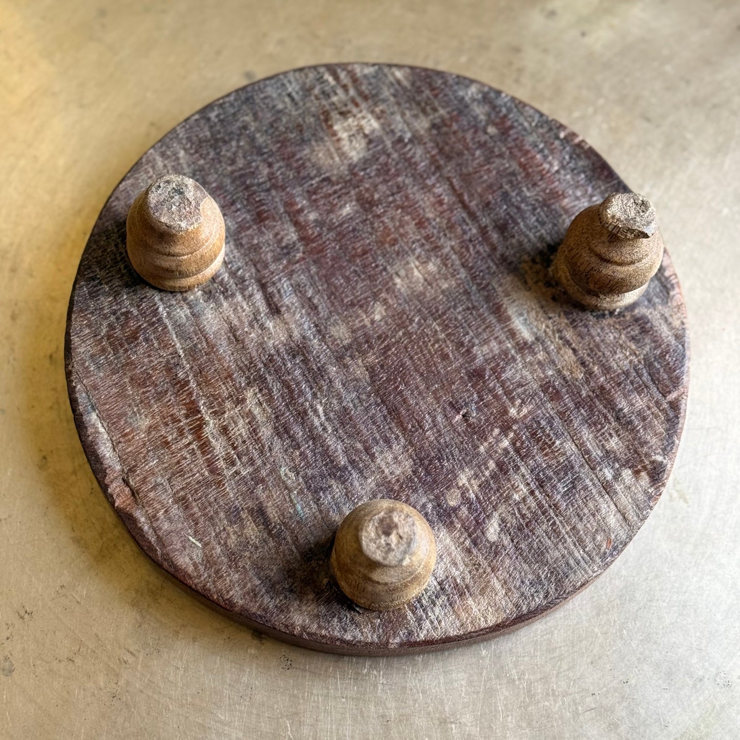 Assorted Old Wood Chowki Candle Stand