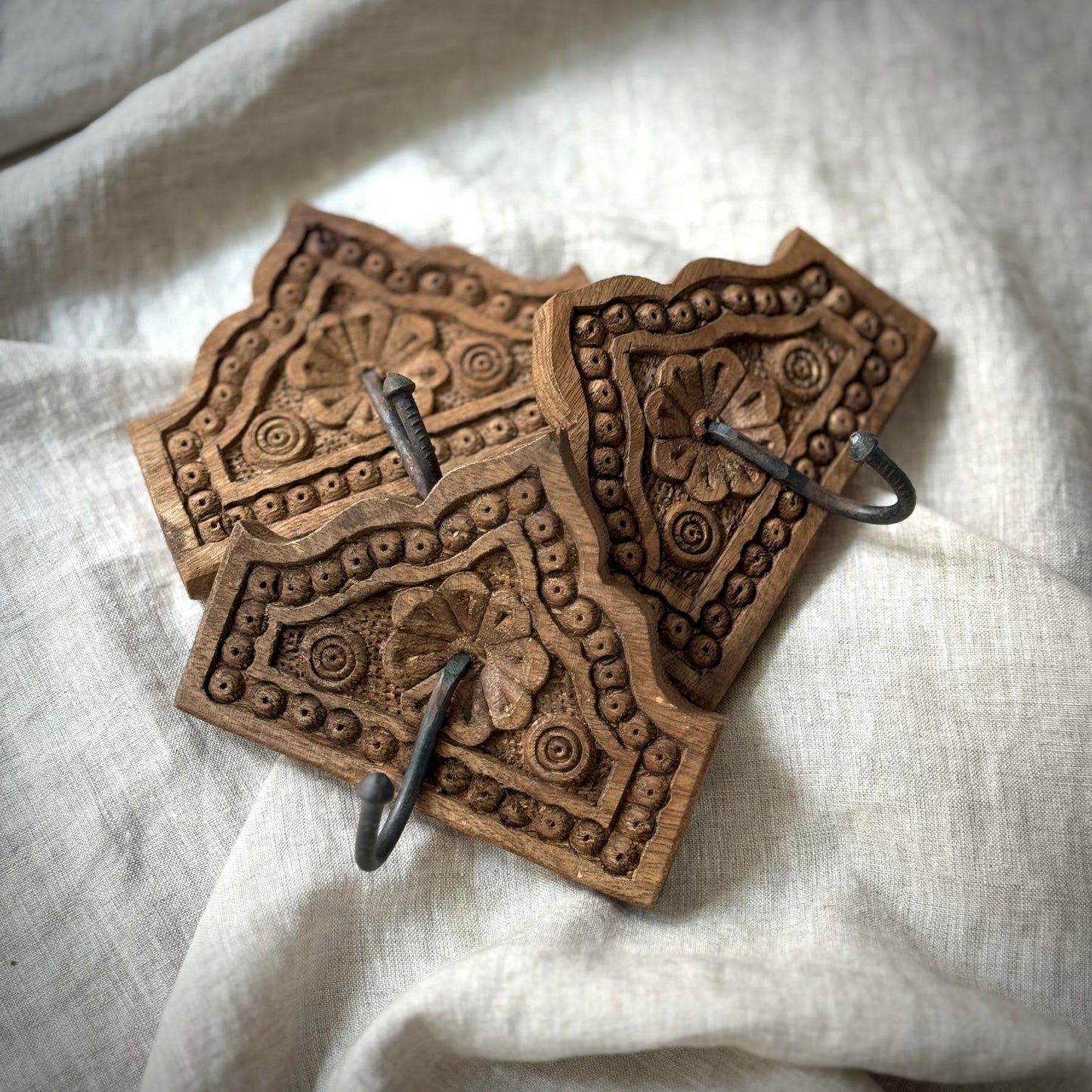 Wooden Block Key Hanger