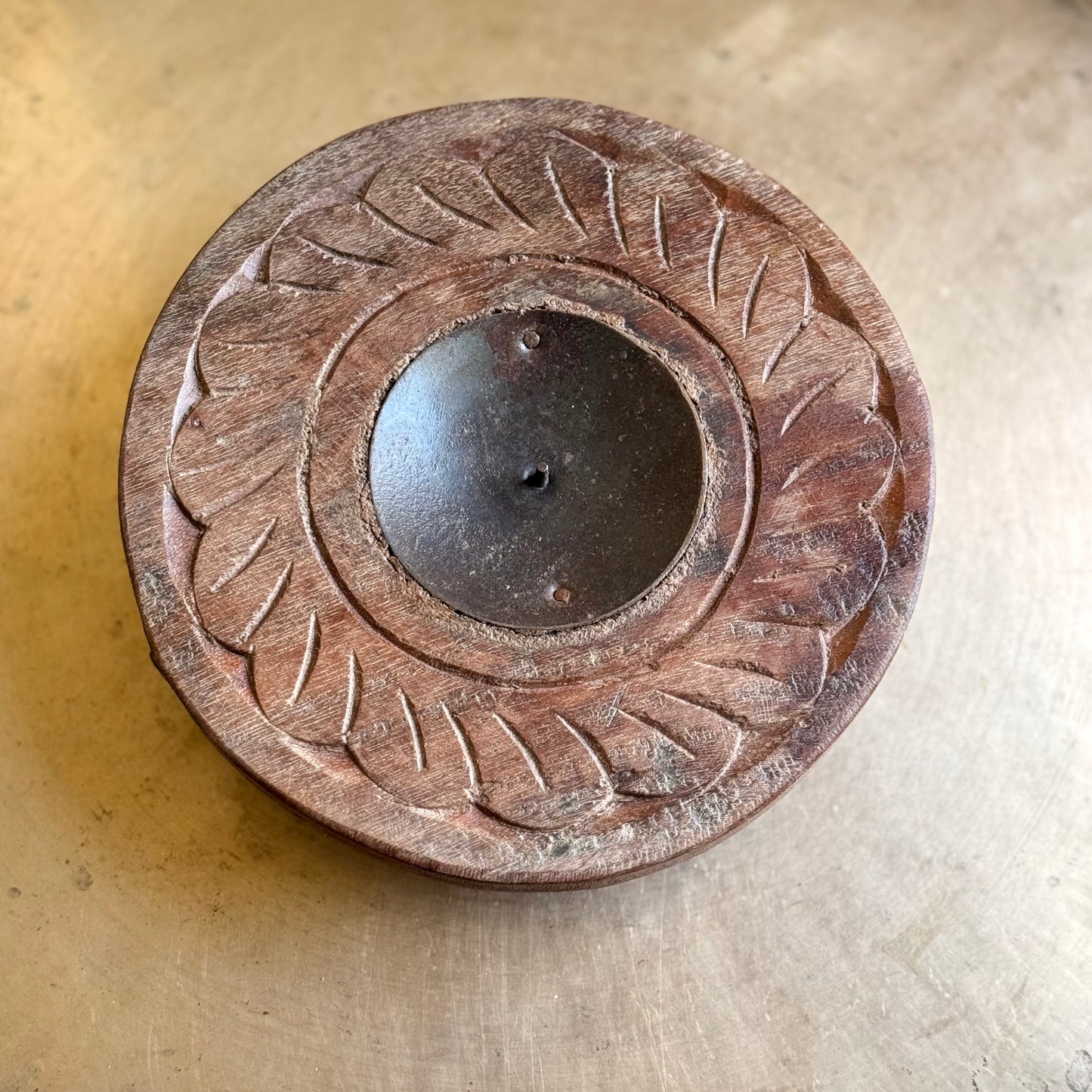 Assorted Old Wood Chowki Candle Stand