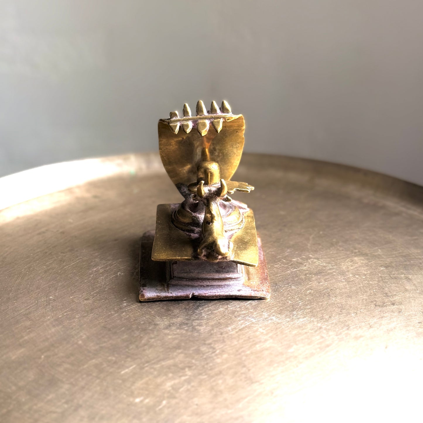 Antique Shivalinga with Nandi and Vasuki