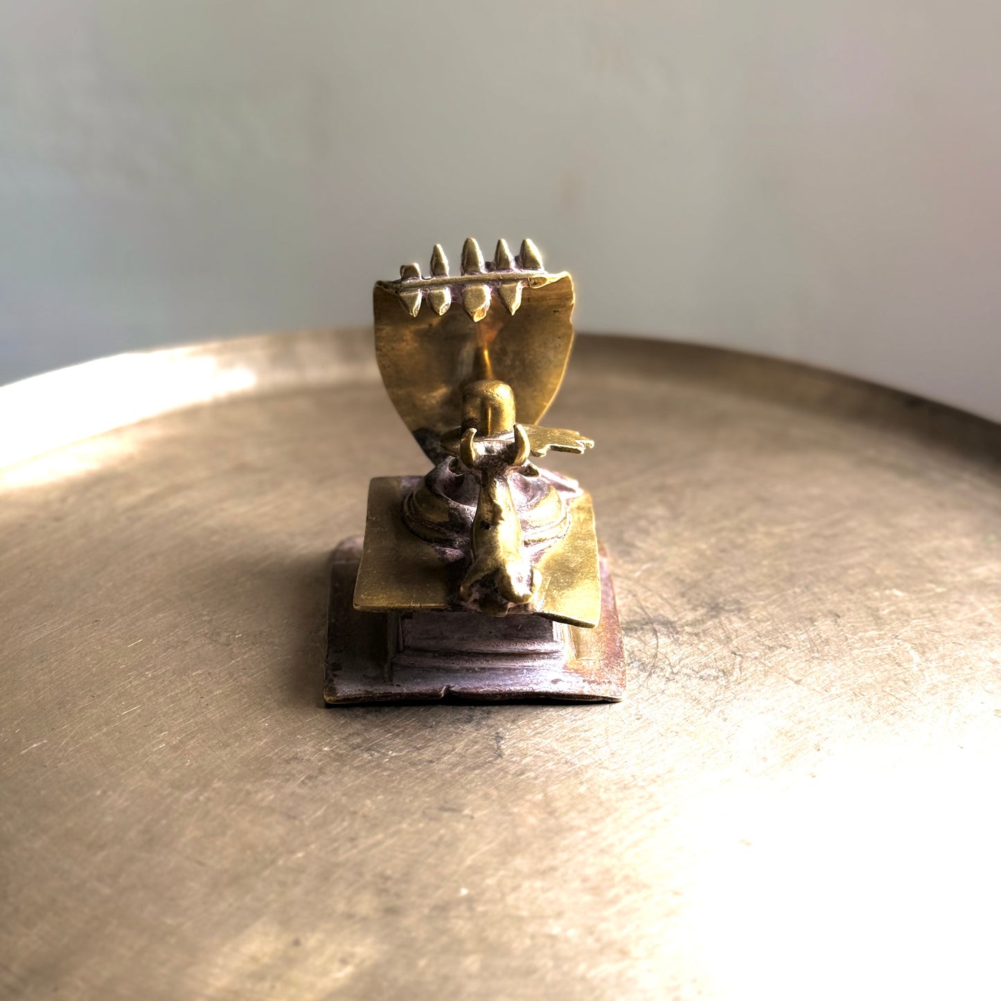 Antique Shivalinga with Nandi and Vasuki