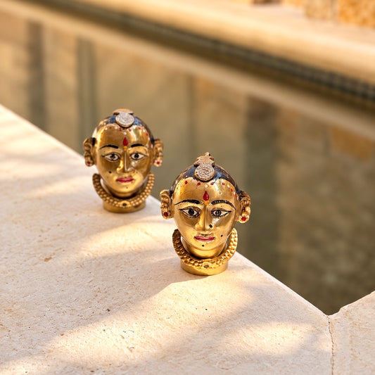Vintage Gauri Mukhas | A Rare Pair