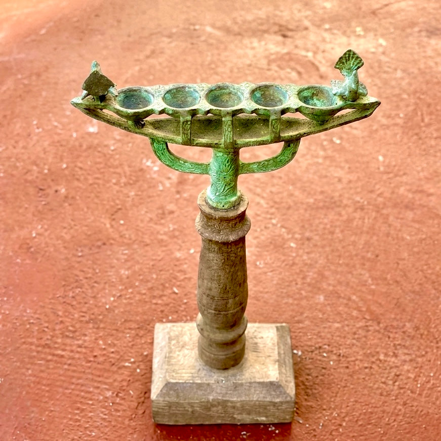 Mid-Century Bronze Chamaya Vilakku