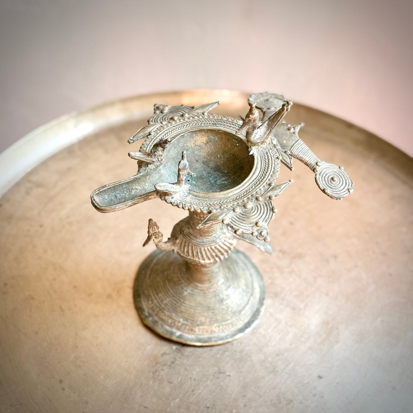 Vintage Dokra Lamp