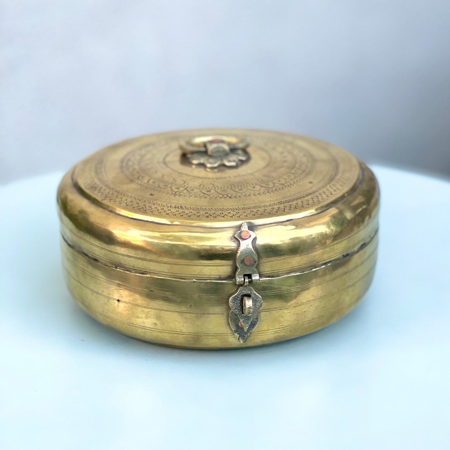 Vintage Brass Chapati Box