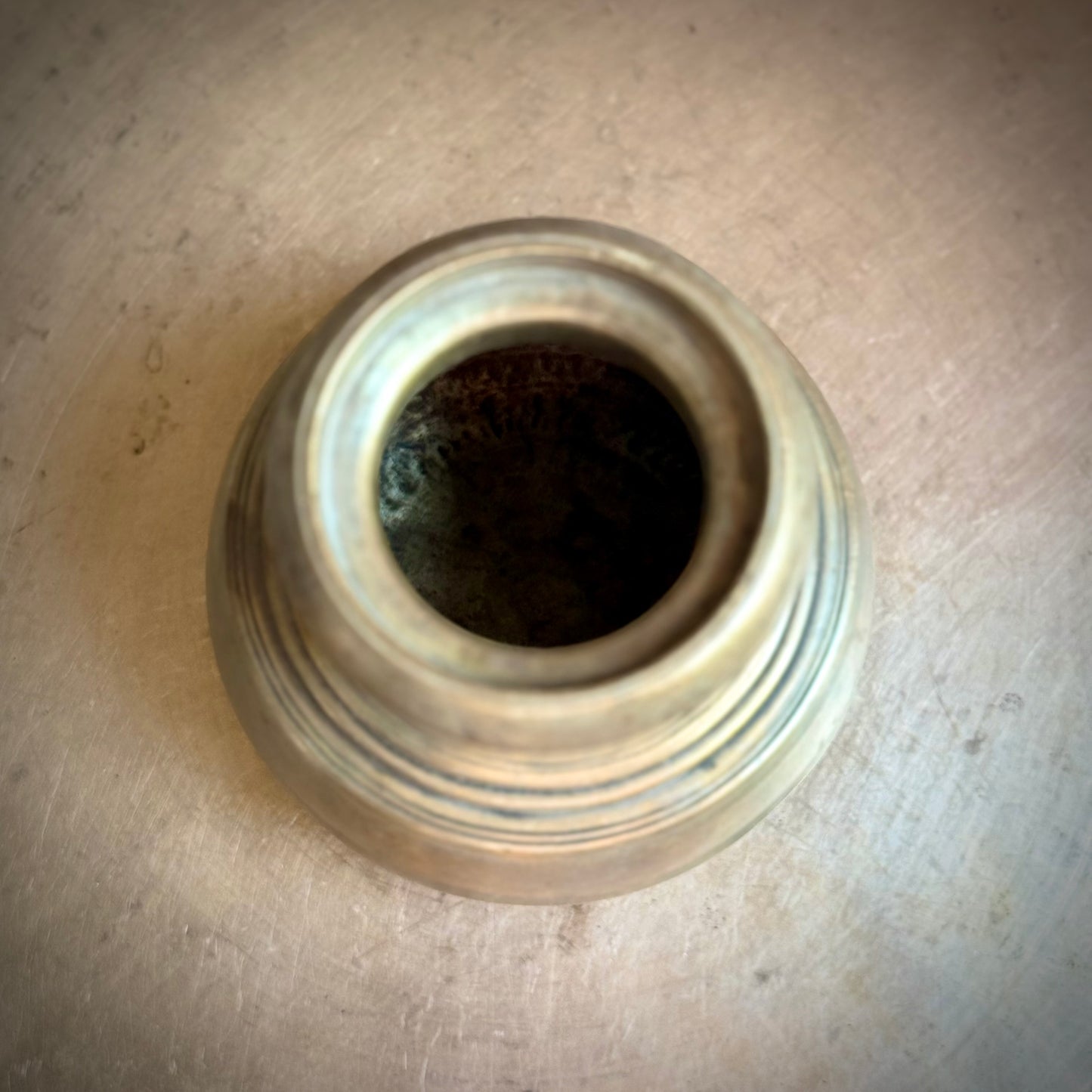Rare Bronze Oil Pot