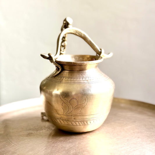 Chettinadu Twin Mayil Hanging Pot - Rare Find