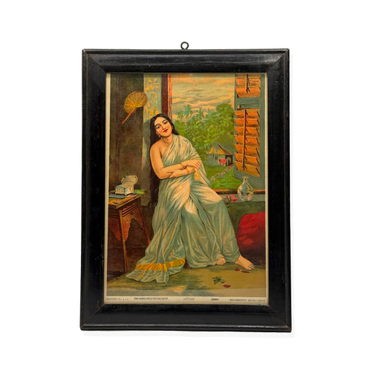‘Manorama’ Raja Ravi Varma Lithograph Print