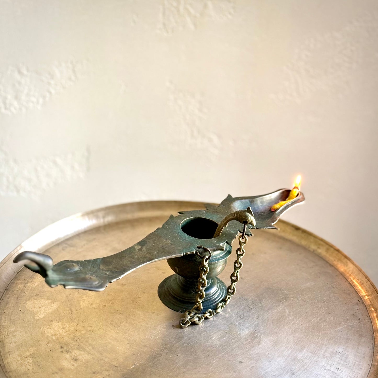 Antique Mangalam Lamp - Kerala (Early 20th Century)