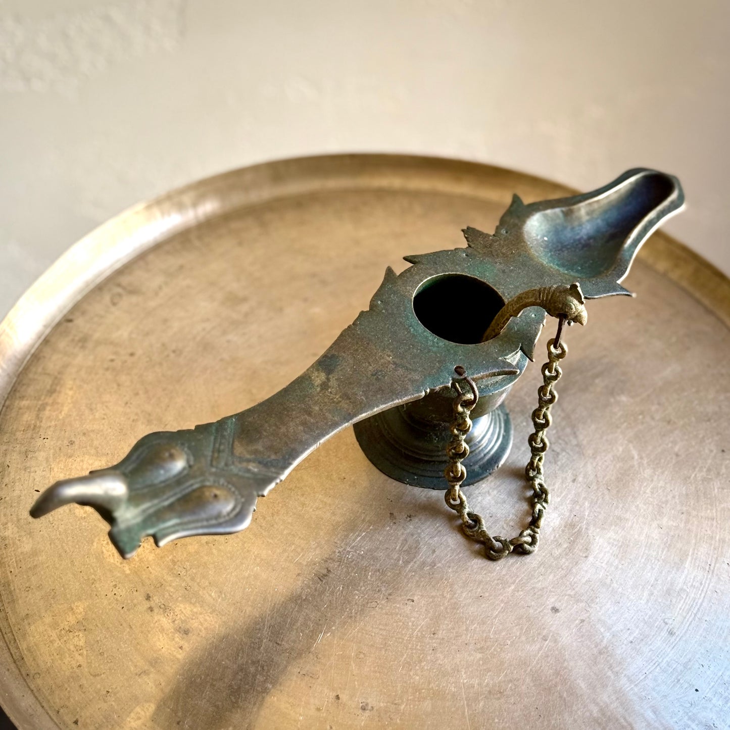 Antique Mangalam Lamp - Kerala (Early 20th Century)