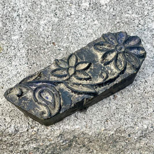 Vintage Floral Printing Block