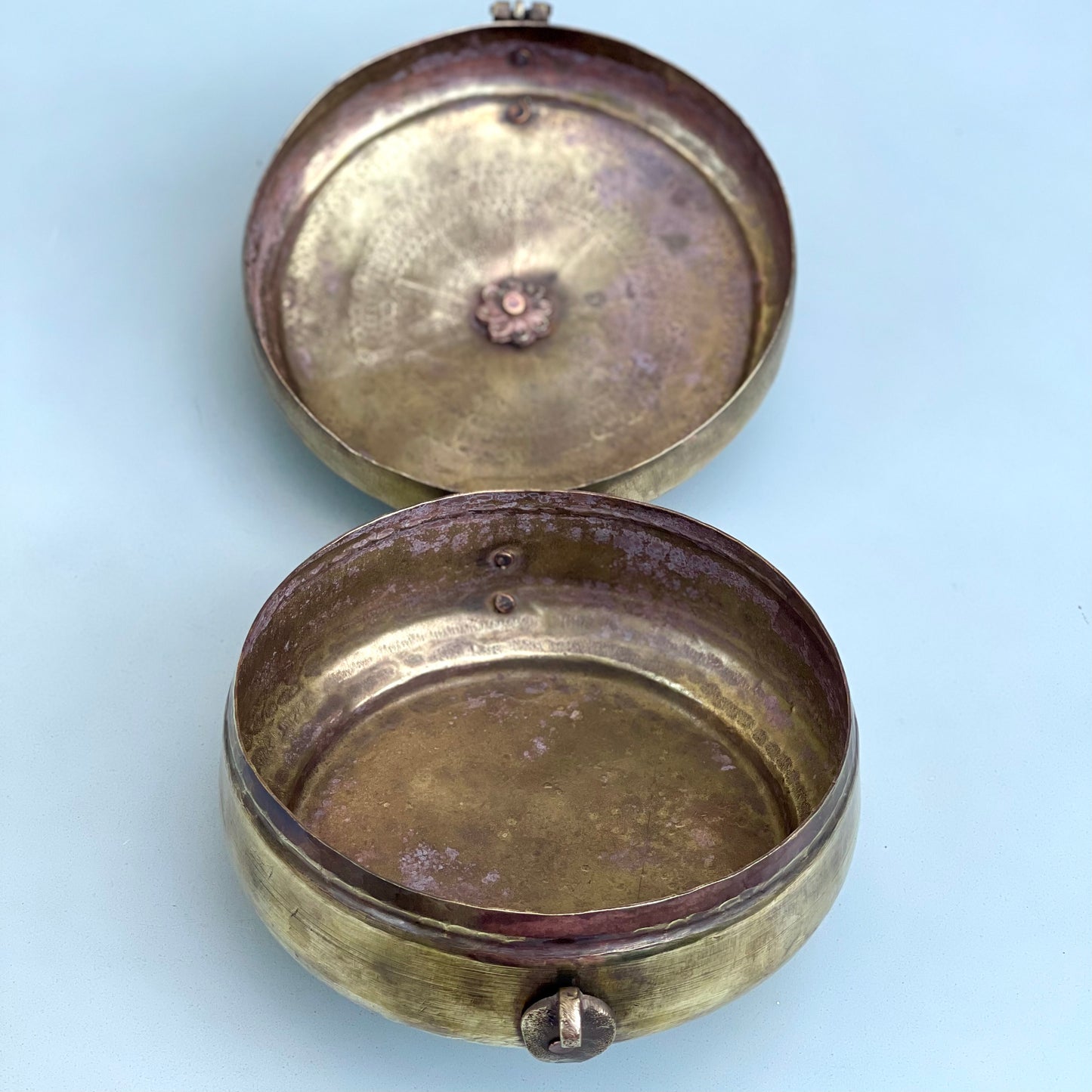 Vintage Brass Chapati Box