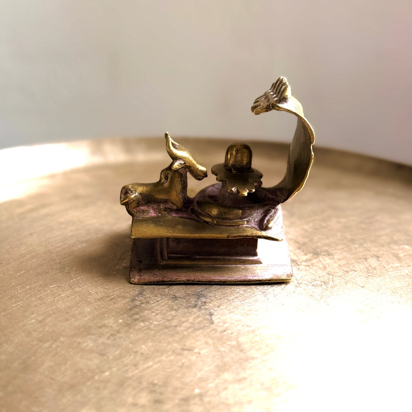 Antique Shivalinga with Nandi and Vasuki