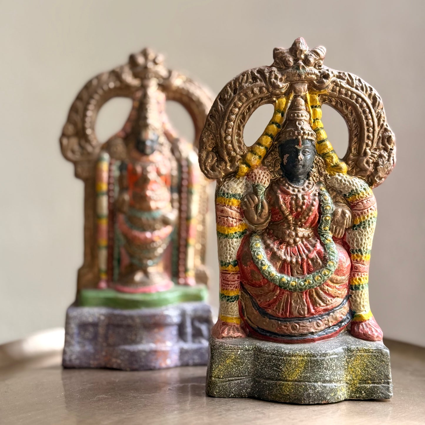 Vintage Golu doll - Tirupati Balaji with Goddess Padmavathy