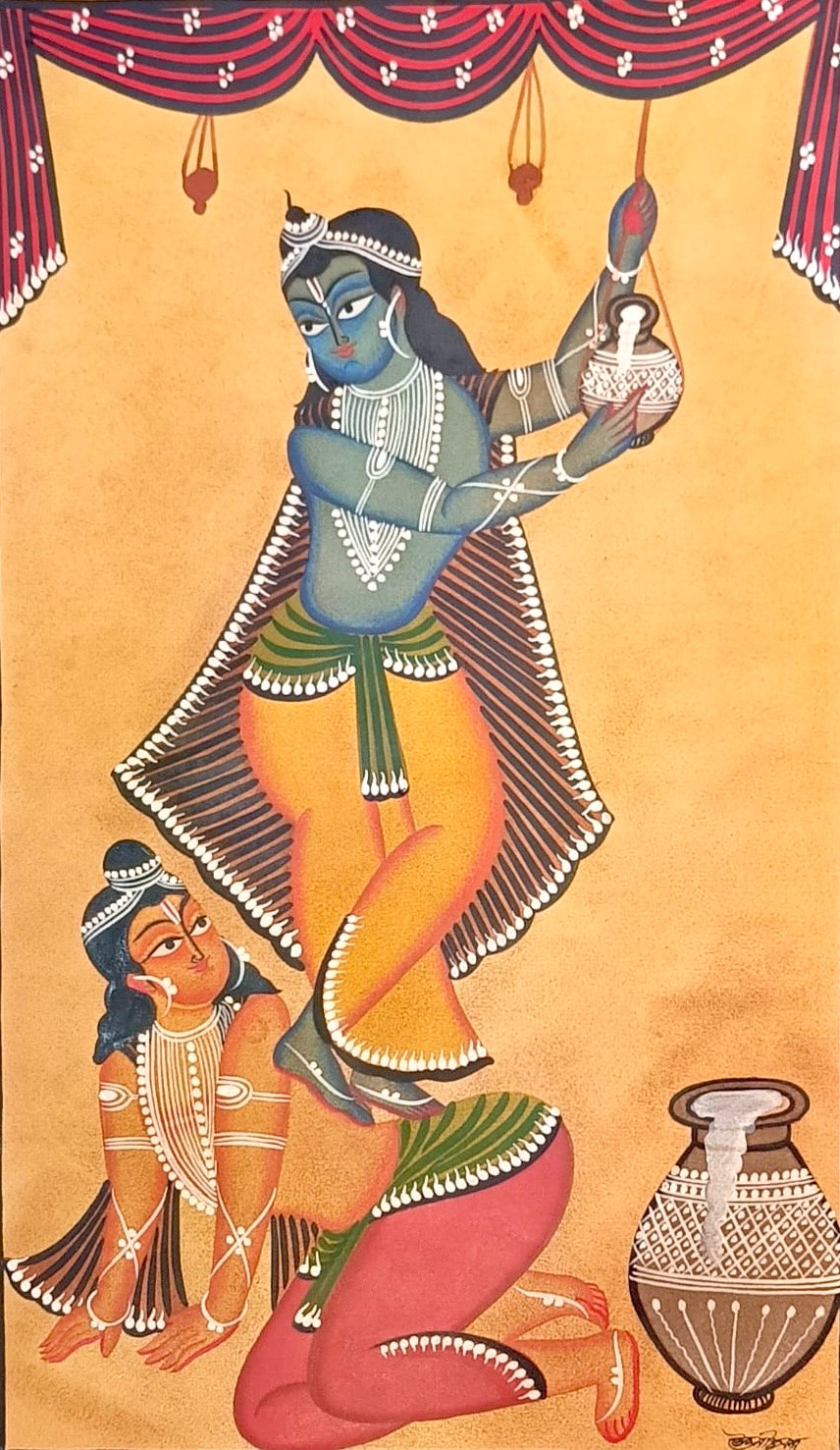 ‘Story of Krishna’ by Uttam Chitrakar