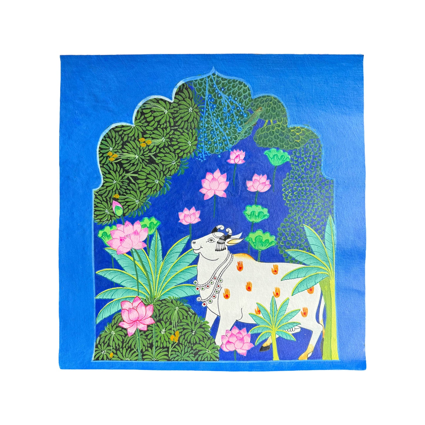 Lotus and the Sacred Cow: Pichwai Painting