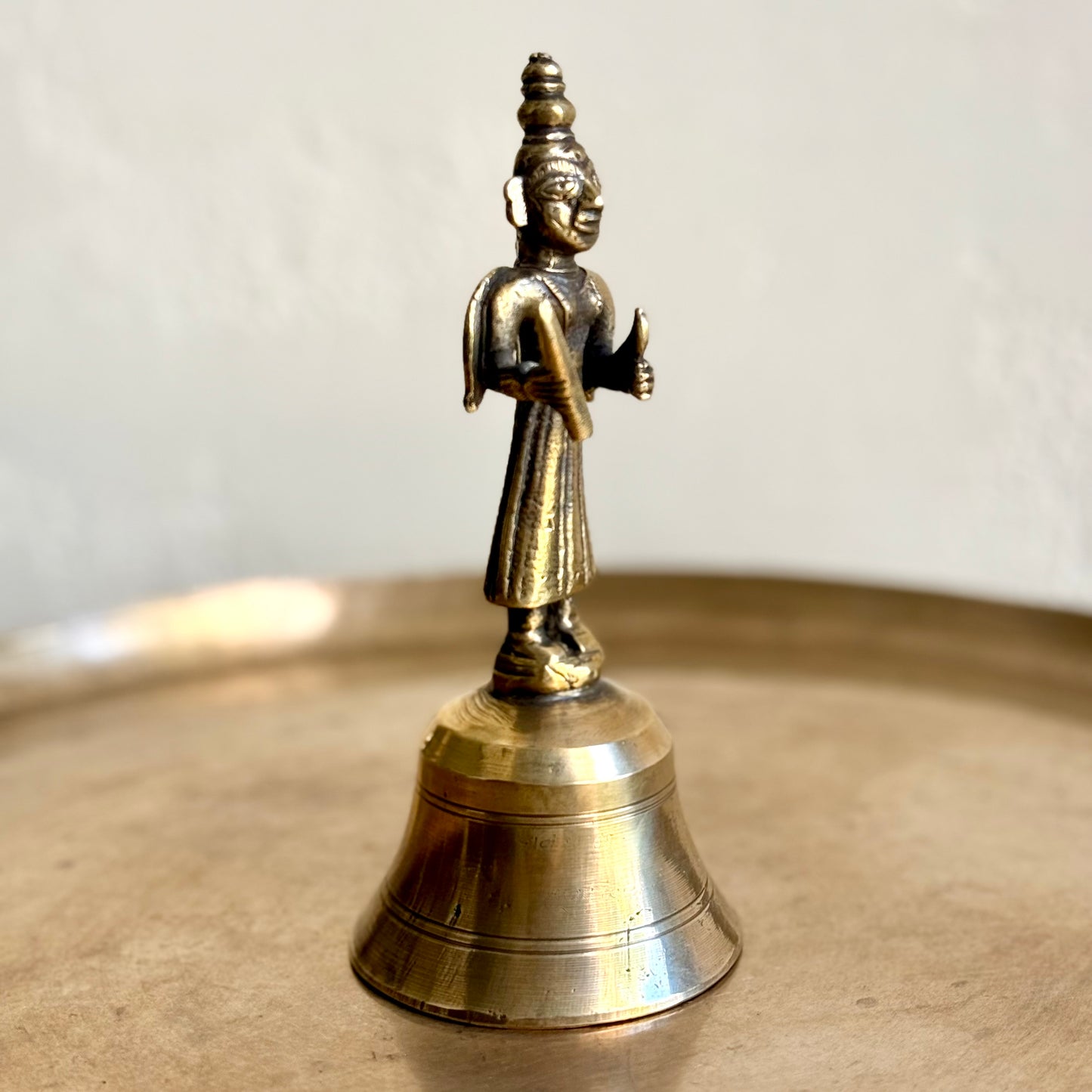 Vintage Bell With Folk Figure