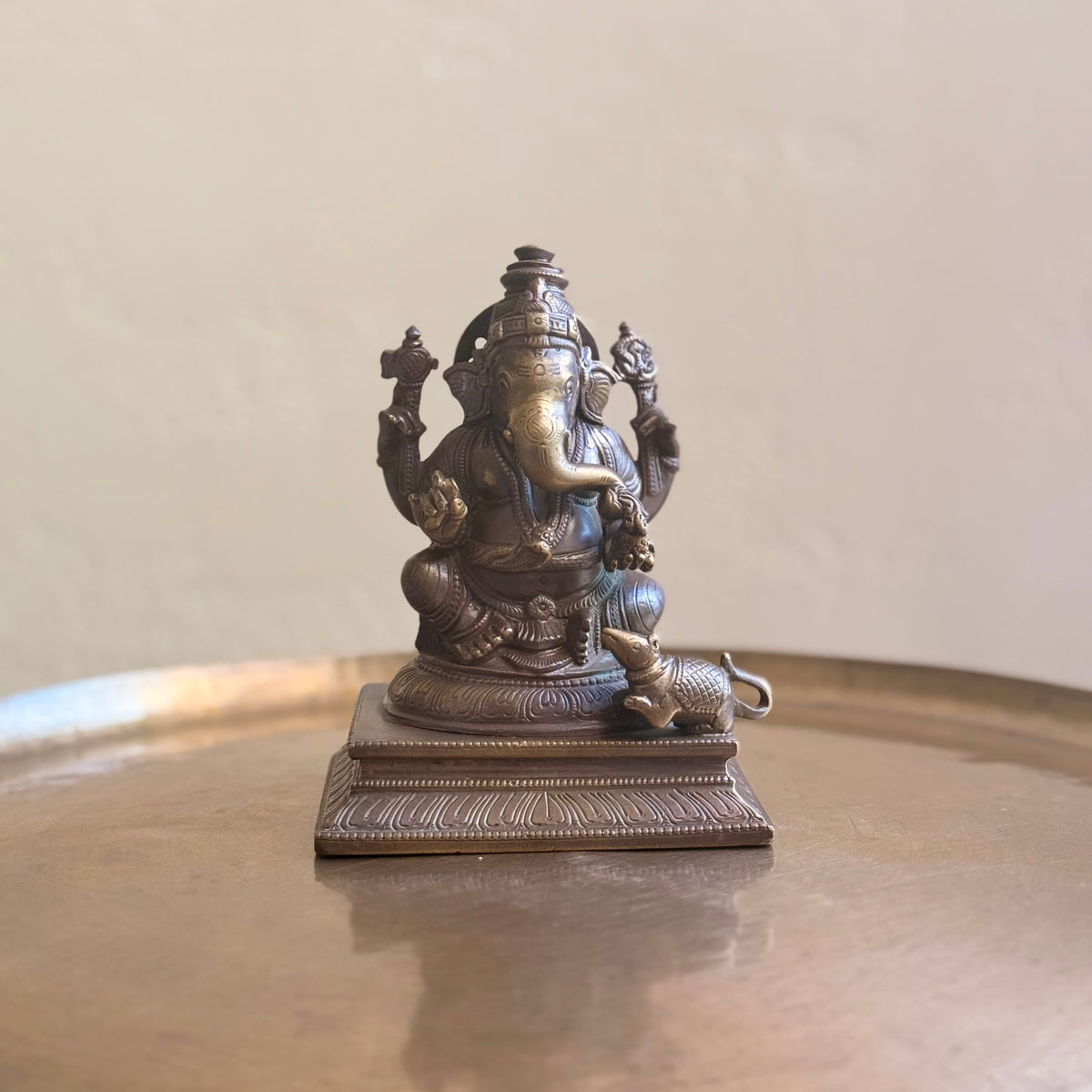 Vintage Bronze Ganesha Idol | 60–70 Years Old