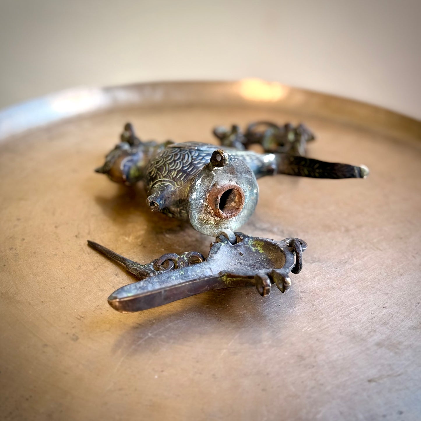 Mythical Bird Hanging Oil Lamp