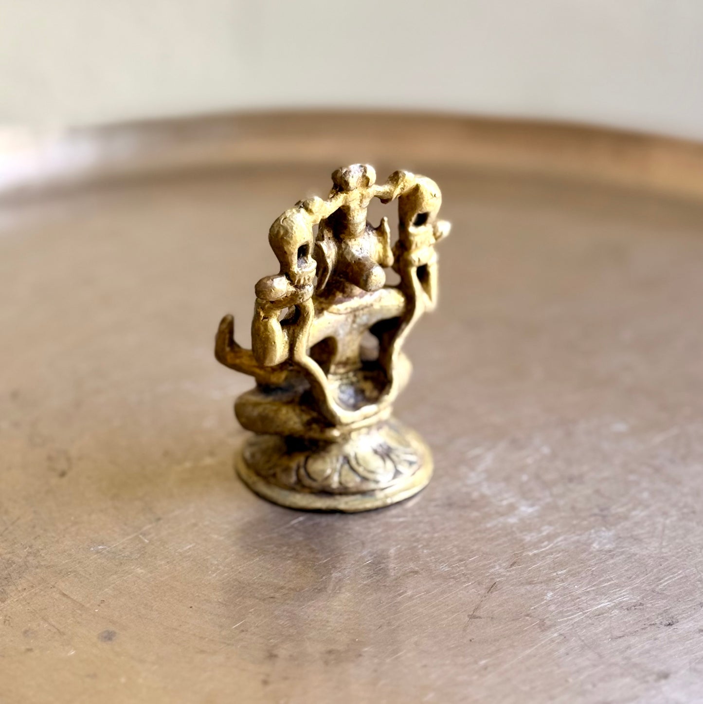 Miniature Gajalaxmi in Padmasana: A Rare Masterpiece of Prosperity and Abundance