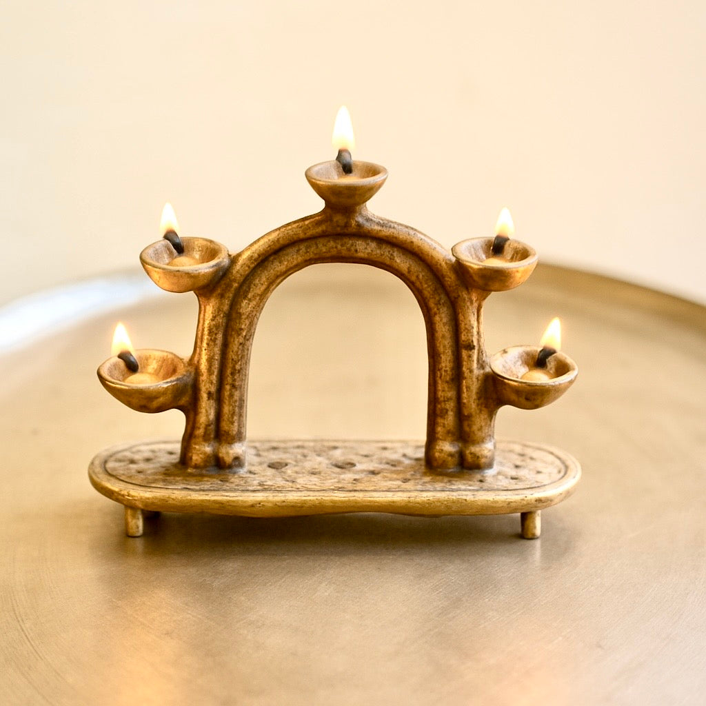 Vintage Arched Lamp Pair