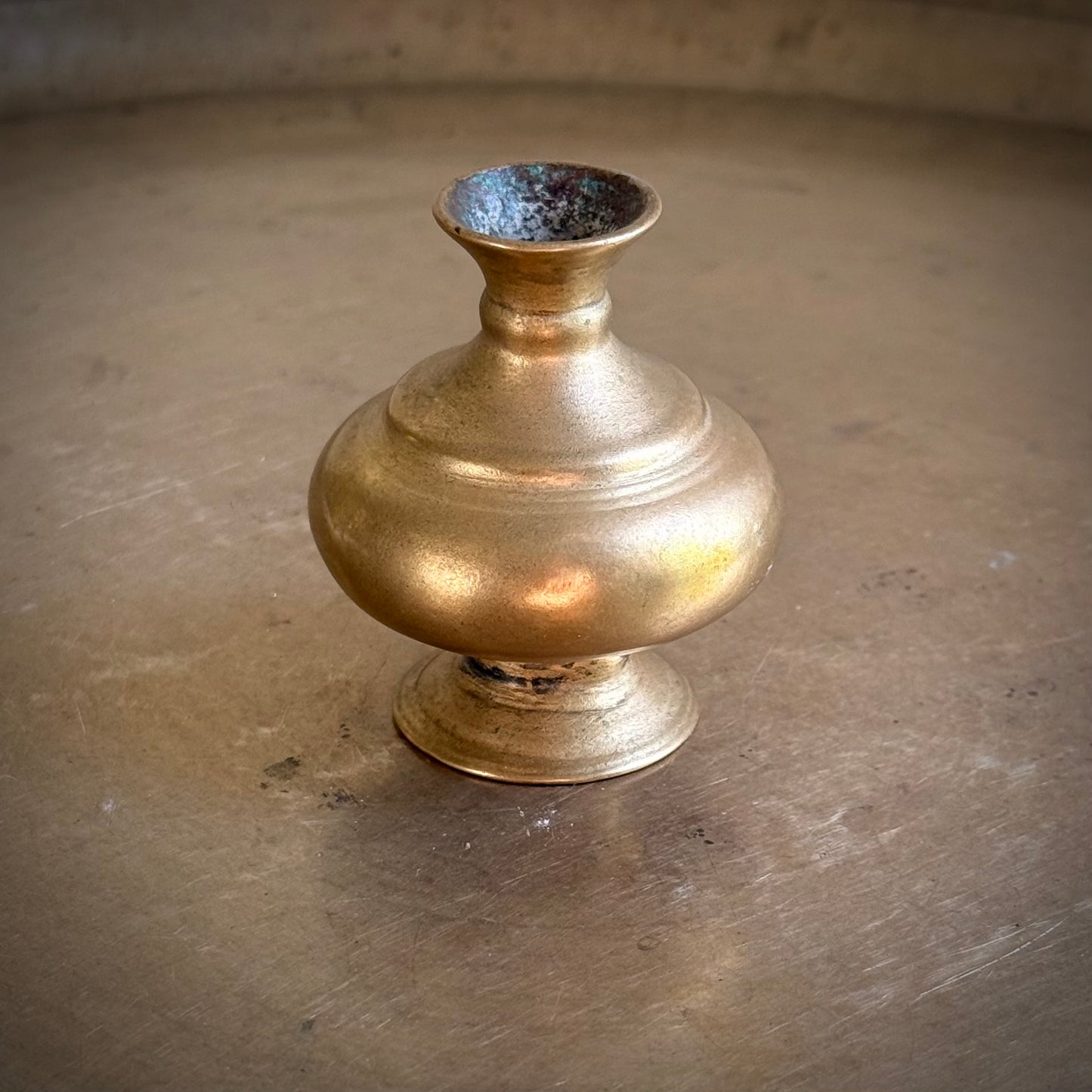 Rare Antique Bronze Miniature Kudam Vase