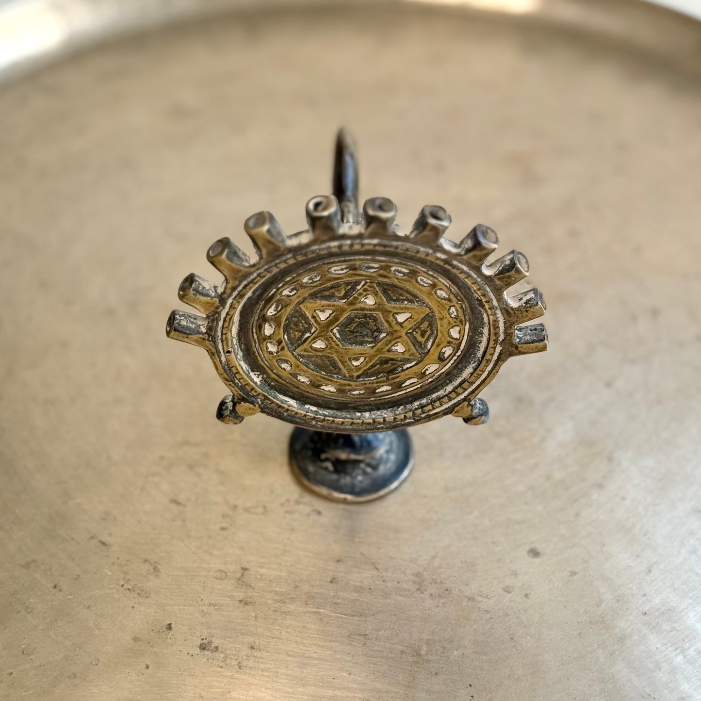 Vintage Brass Arti Diya