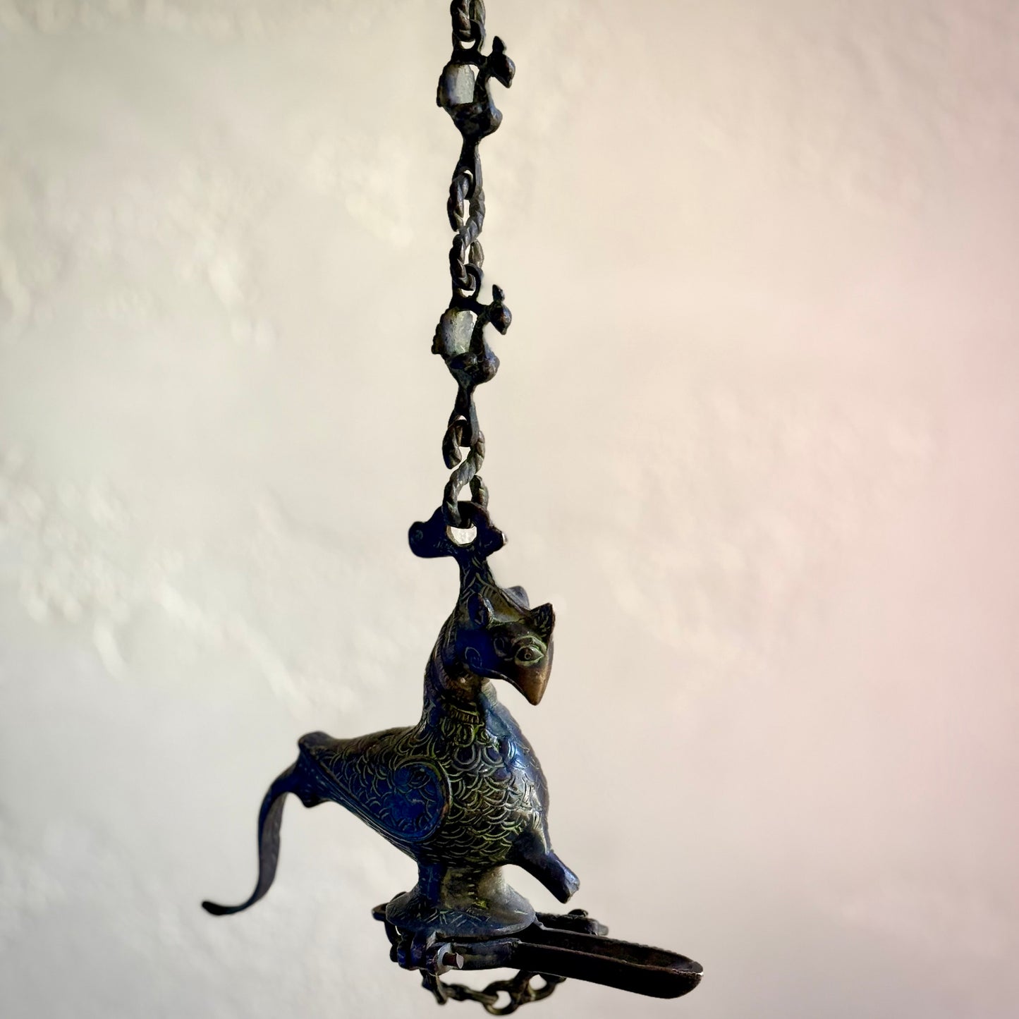 Mythical Bird Hanging Oil Lamp
