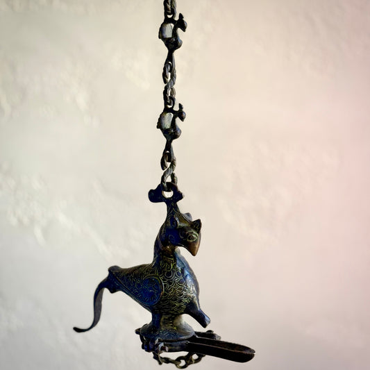 Mythical Bird Hanging Oil Lamp