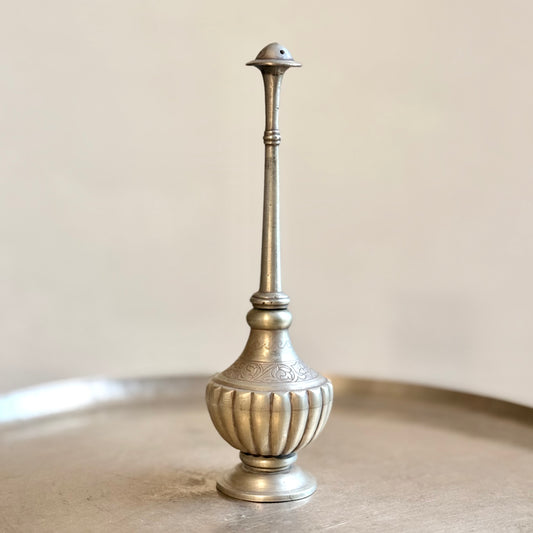 Mughal Style Gulabdani: Hand-Carved Rose Water Ewer