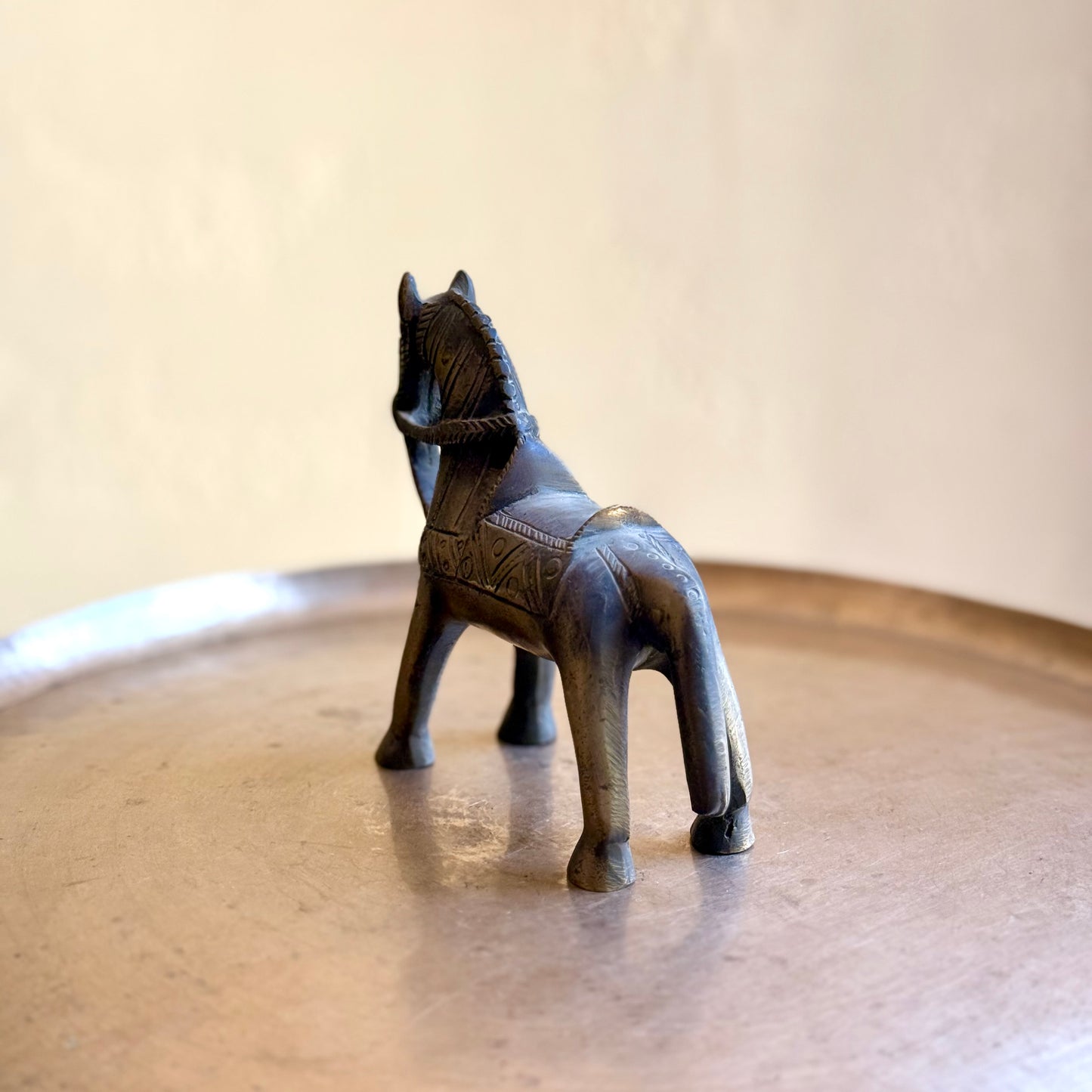 Vintage Brass Horse – Handcrafted Collectible