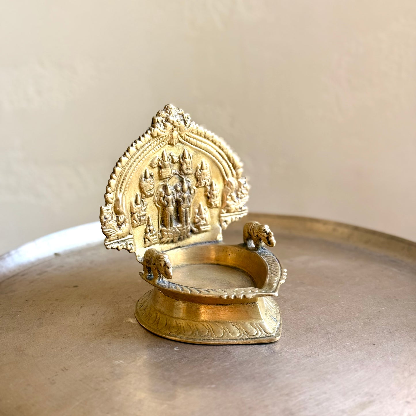 Vintage Large Ashta Lakshmi Lamp
