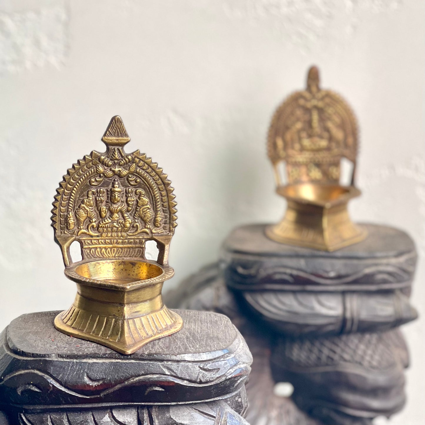 Gajalakshmi Lamp Pair