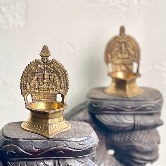 Gajalakshmi Lamp Pair