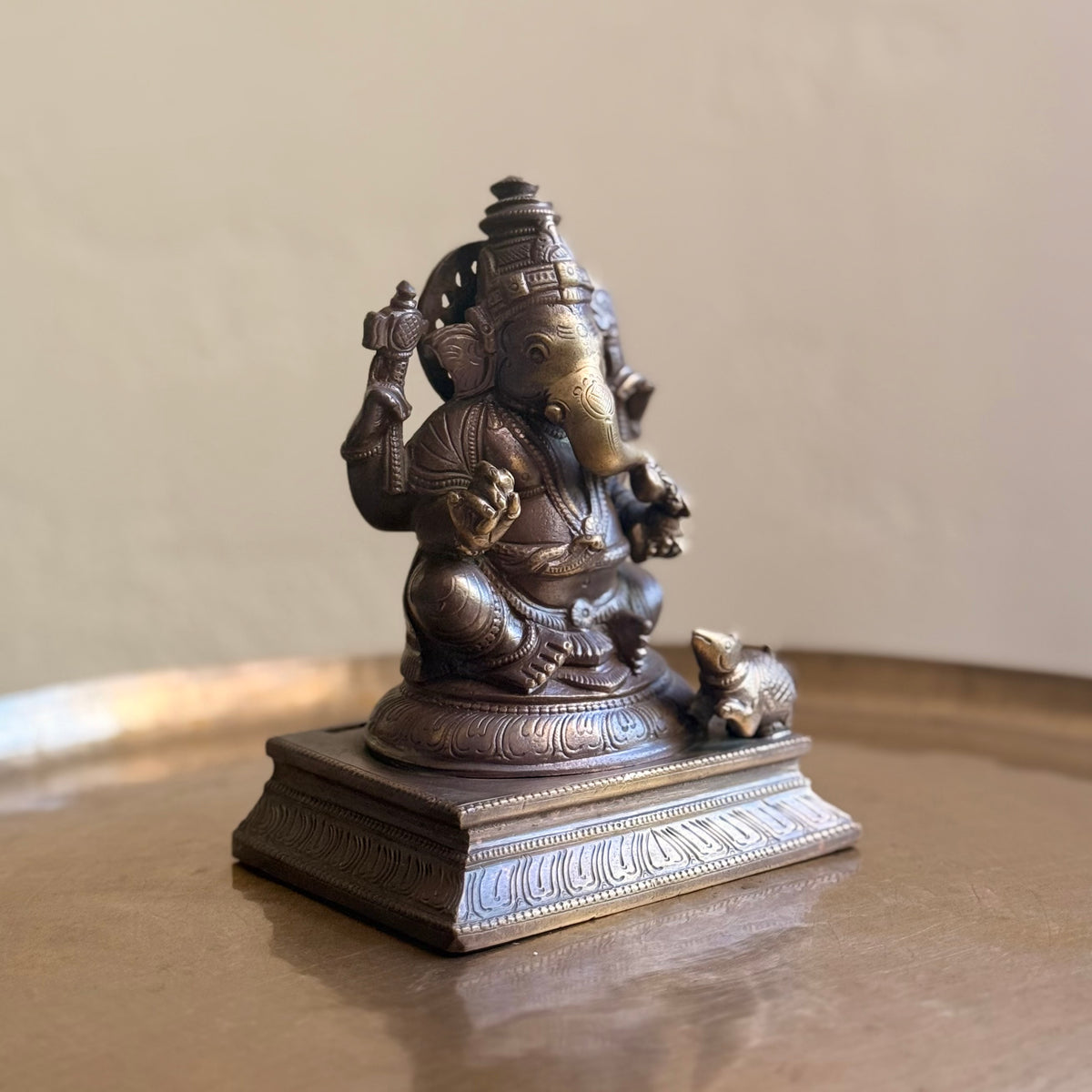Vintage Bronze Ganesha Idol | 60–70 Years Old