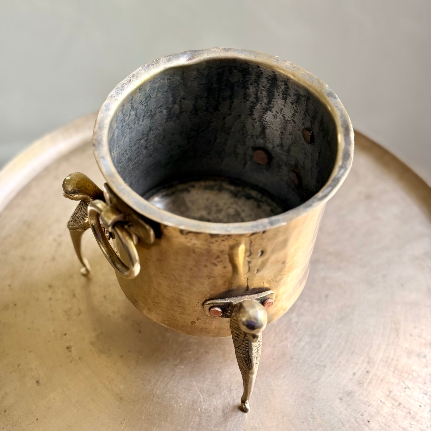 Vintage Brass Planter