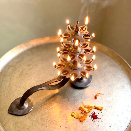 Vintage Three-Tiered Arthi - Kerala