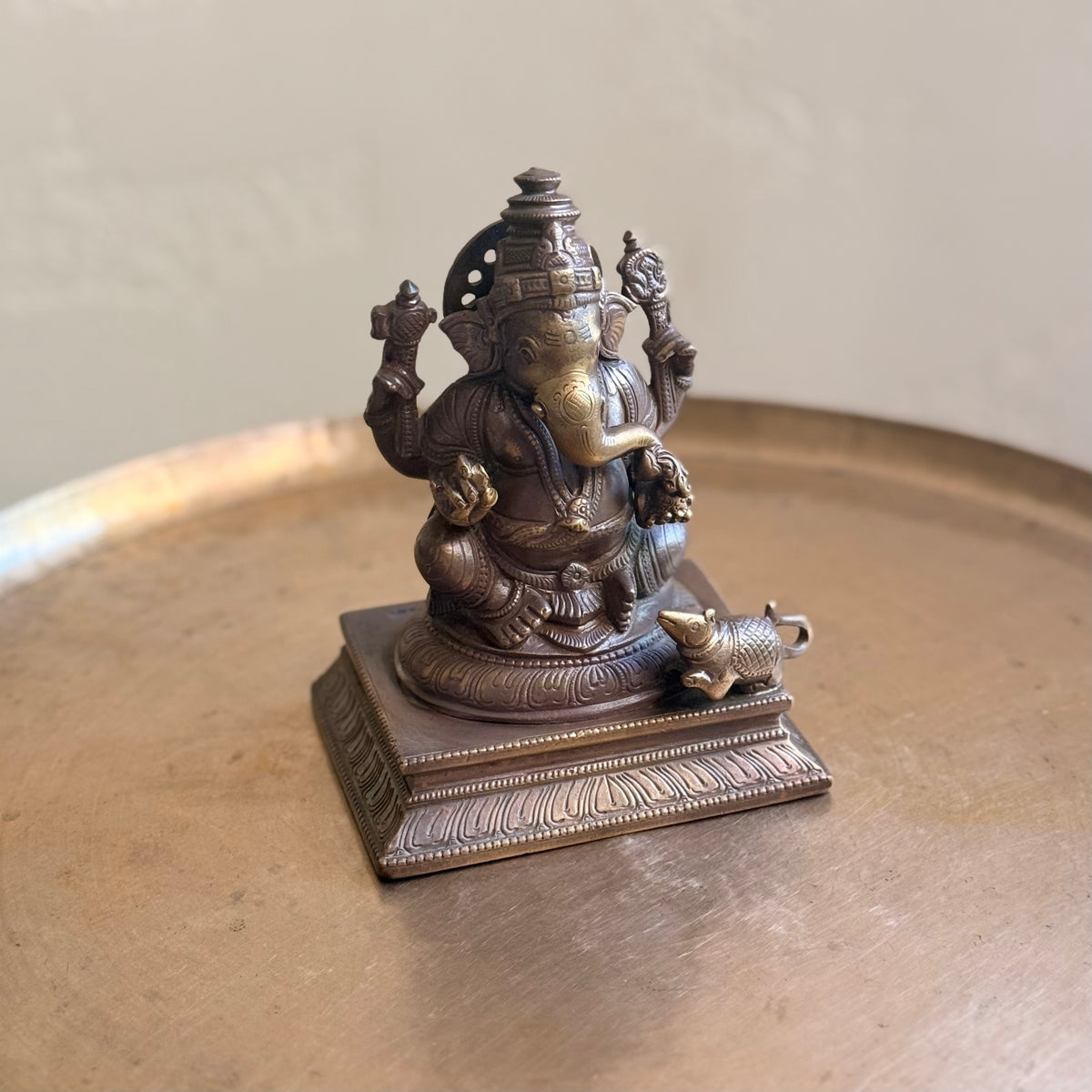 Vintage Bronze Ganesha Idol | 60–70 Years Old