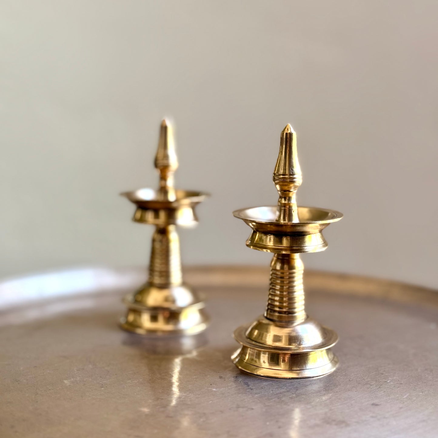 Kerala Nilavilakku Pair 9” & 6”