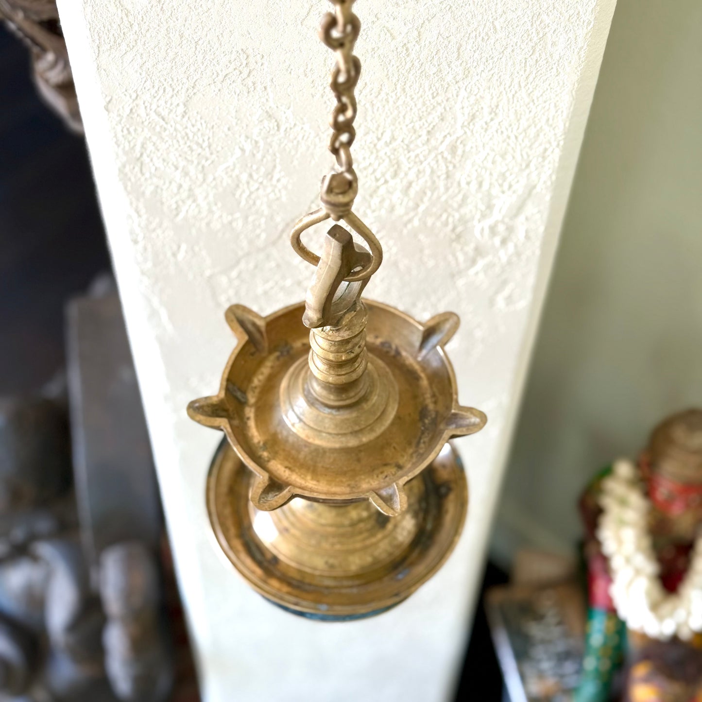 Thooku Vilakku Hanging Lamp - Kerala (Mid 20th Century)