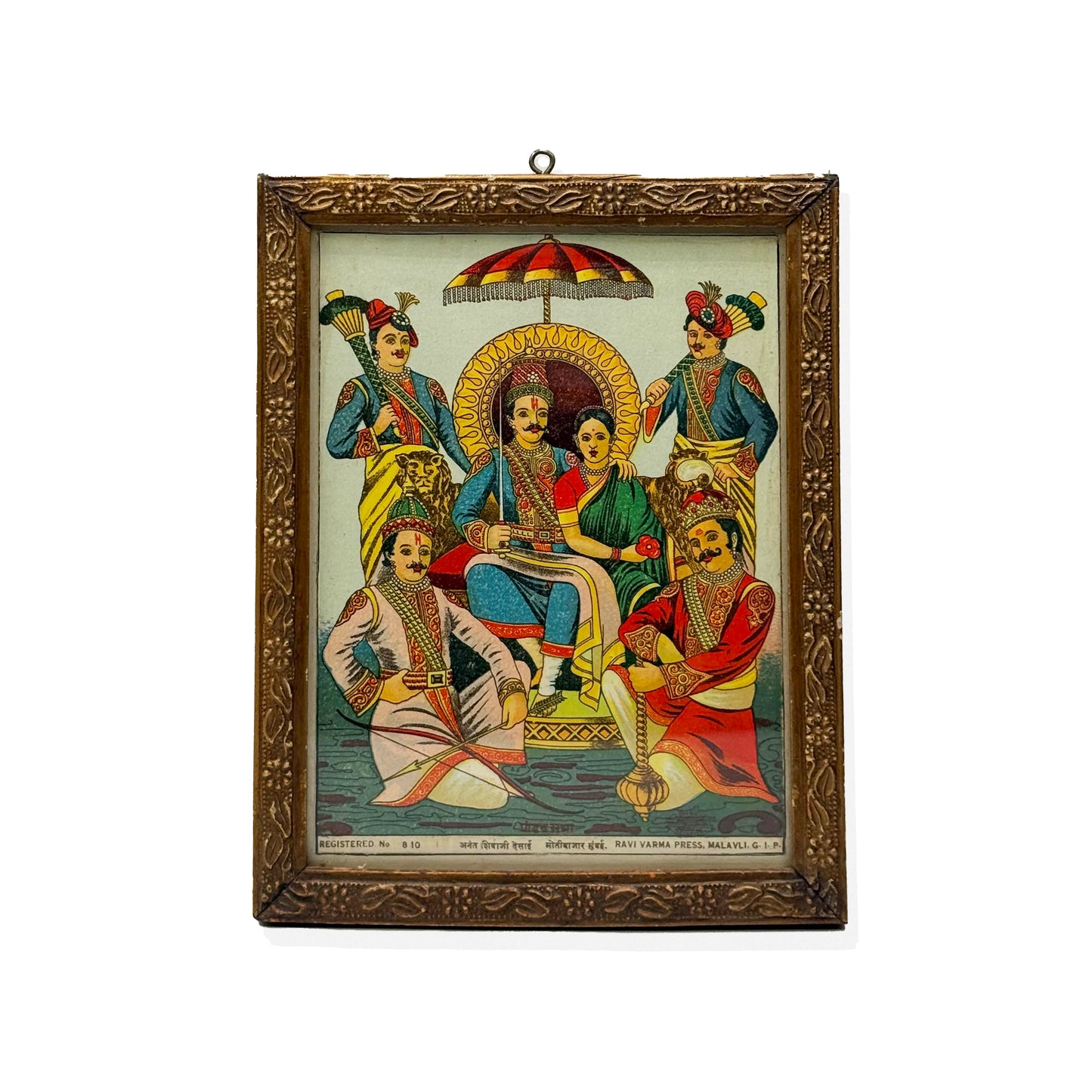 ‘Pandav Sabha’ Raja Ravi Varma Lithograph Print