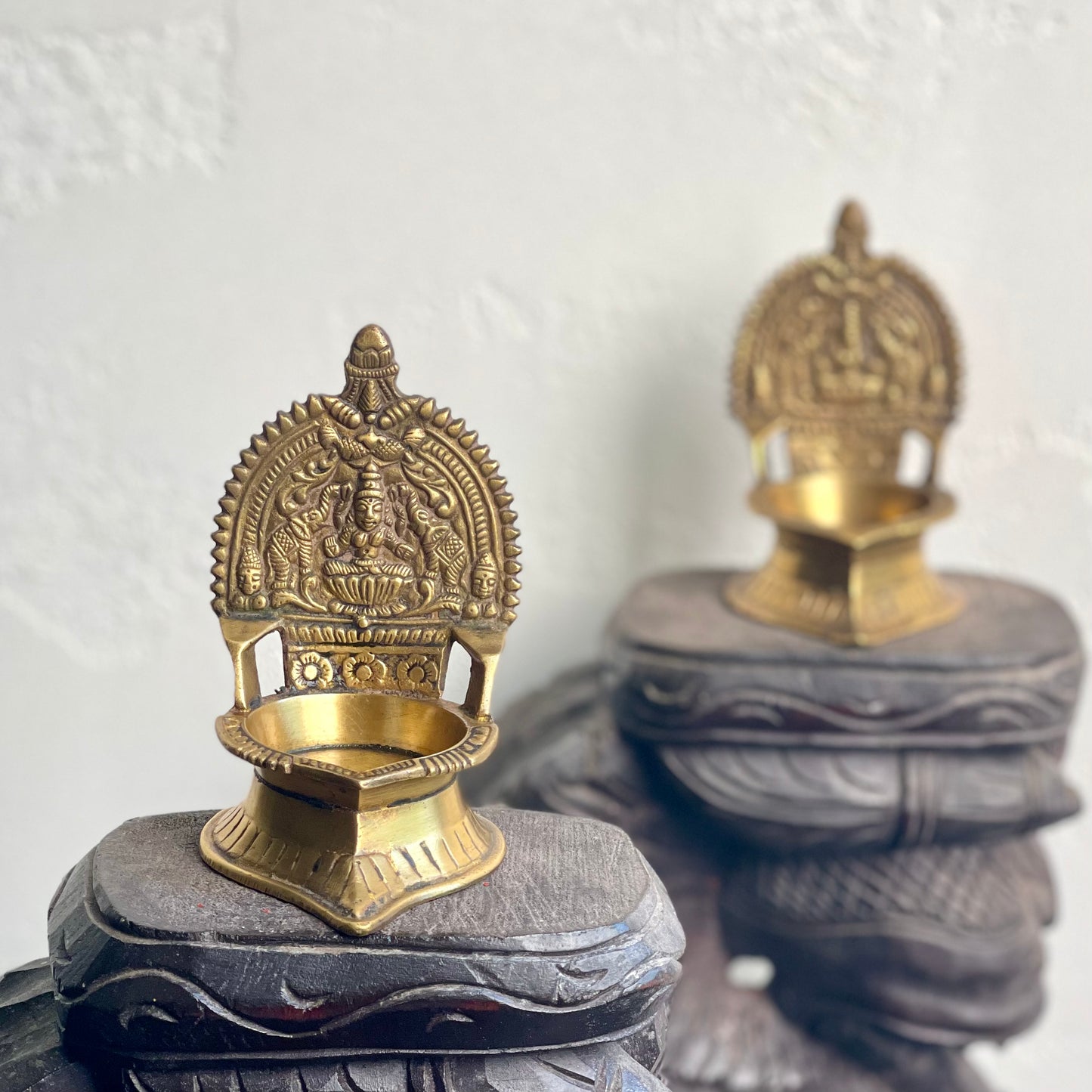 Gajalakshmi Lamp Pair