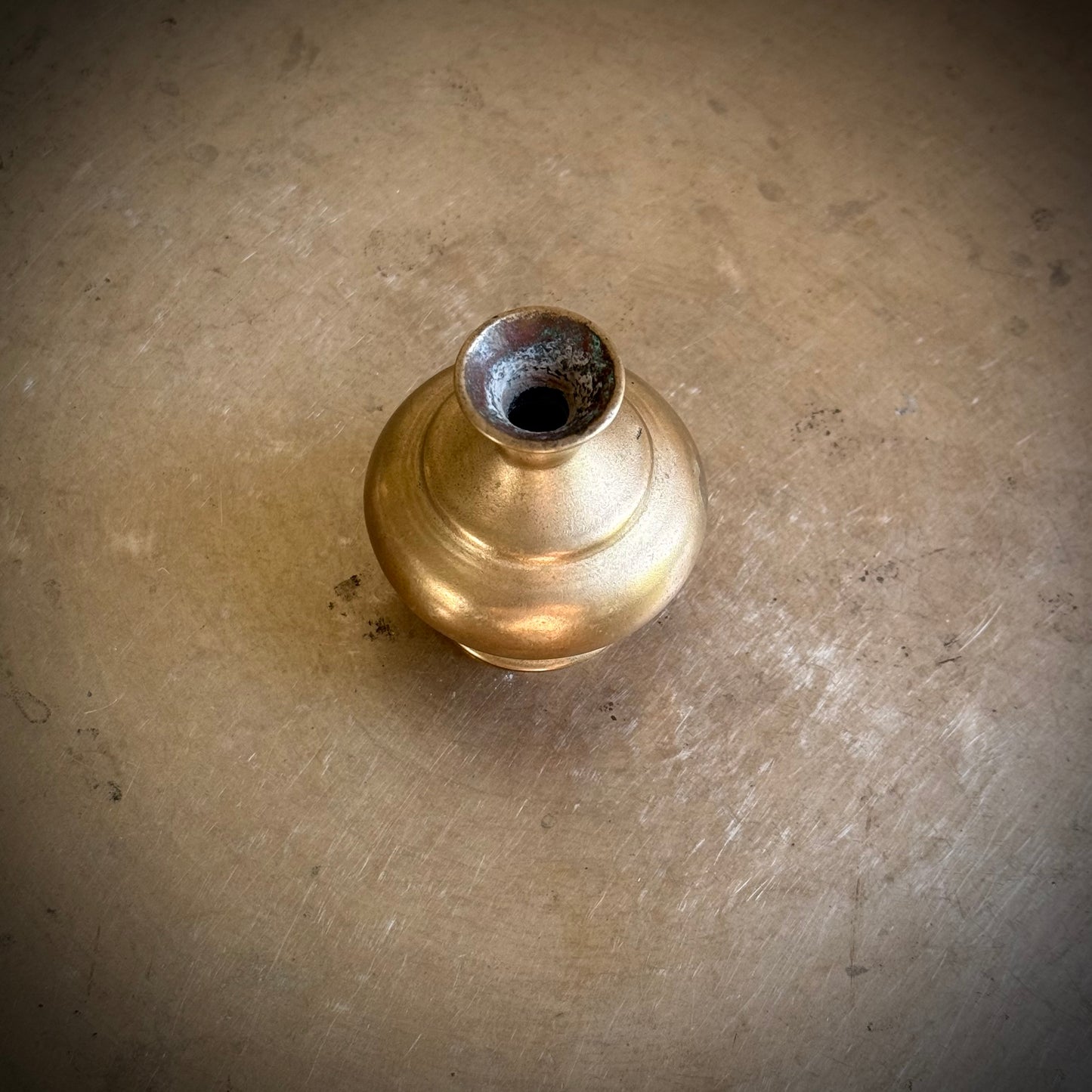 Rare Antique Bronze Miniature Kudam Vase