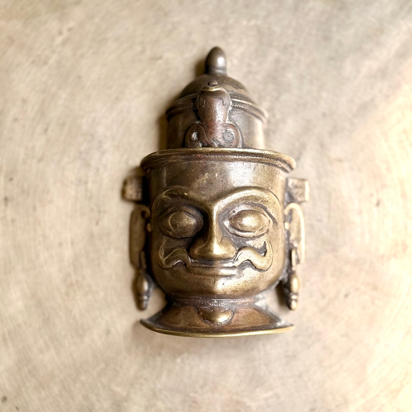 Antique Bronze Shiva Mukha - Maharastra (Early 19th Century)
