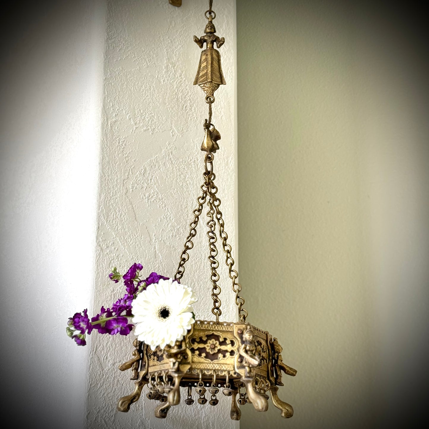 Hanging Brass Planter