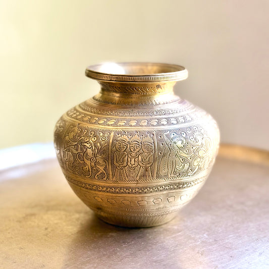 Antique Hand carved Kalash