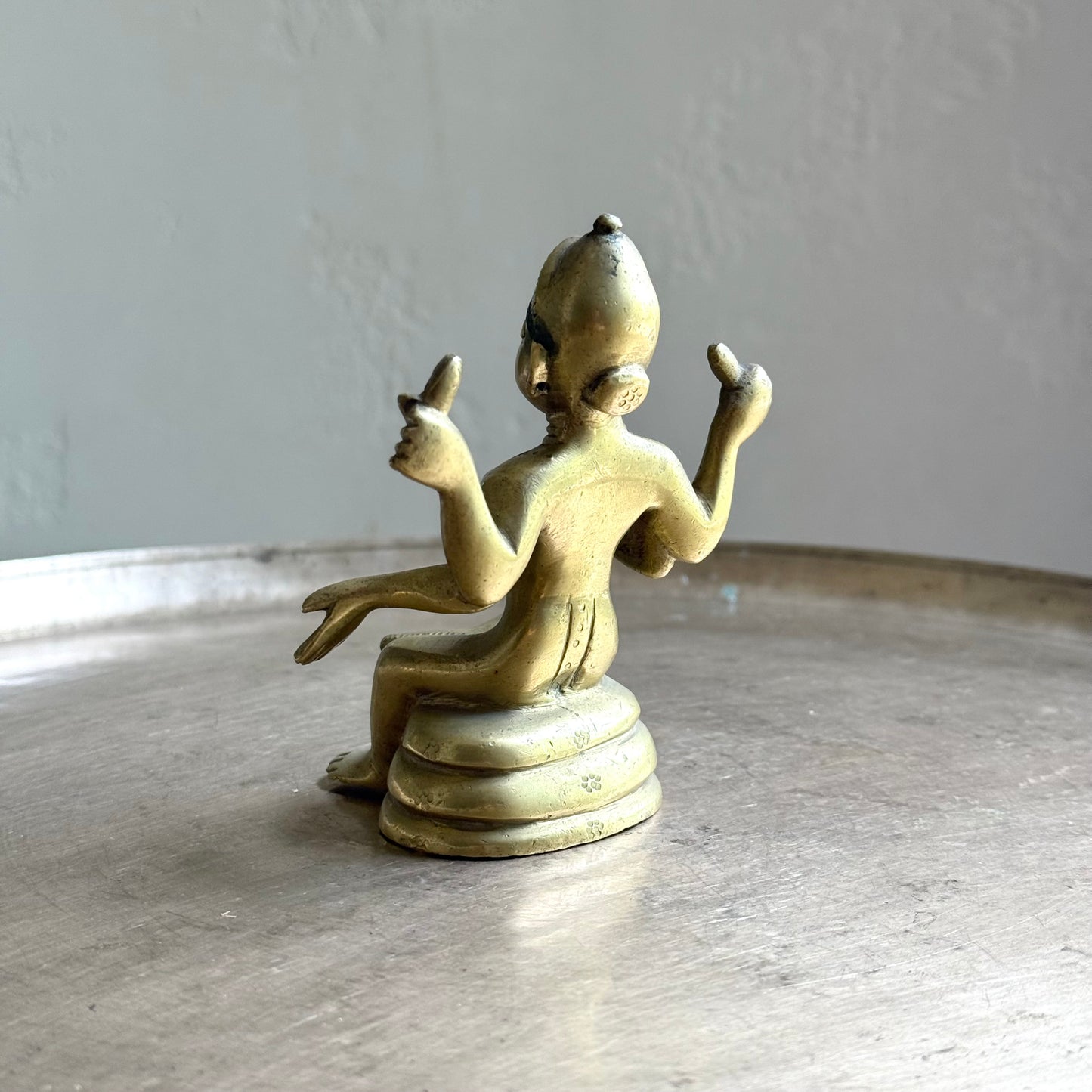 Vintage Orissa-Style Brass Lakshmi