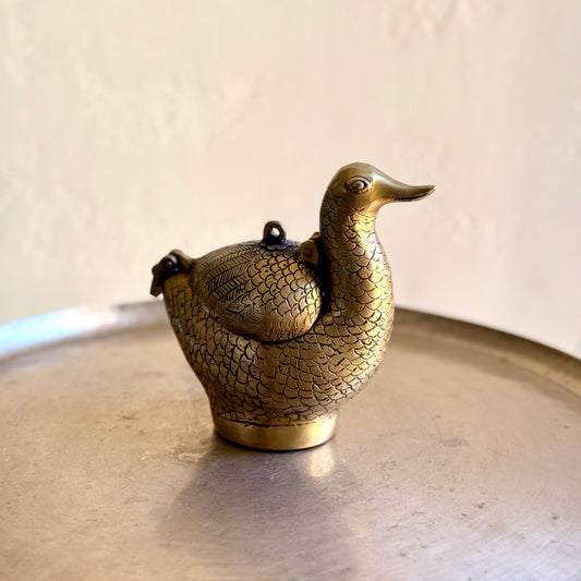 Brass Swan Box