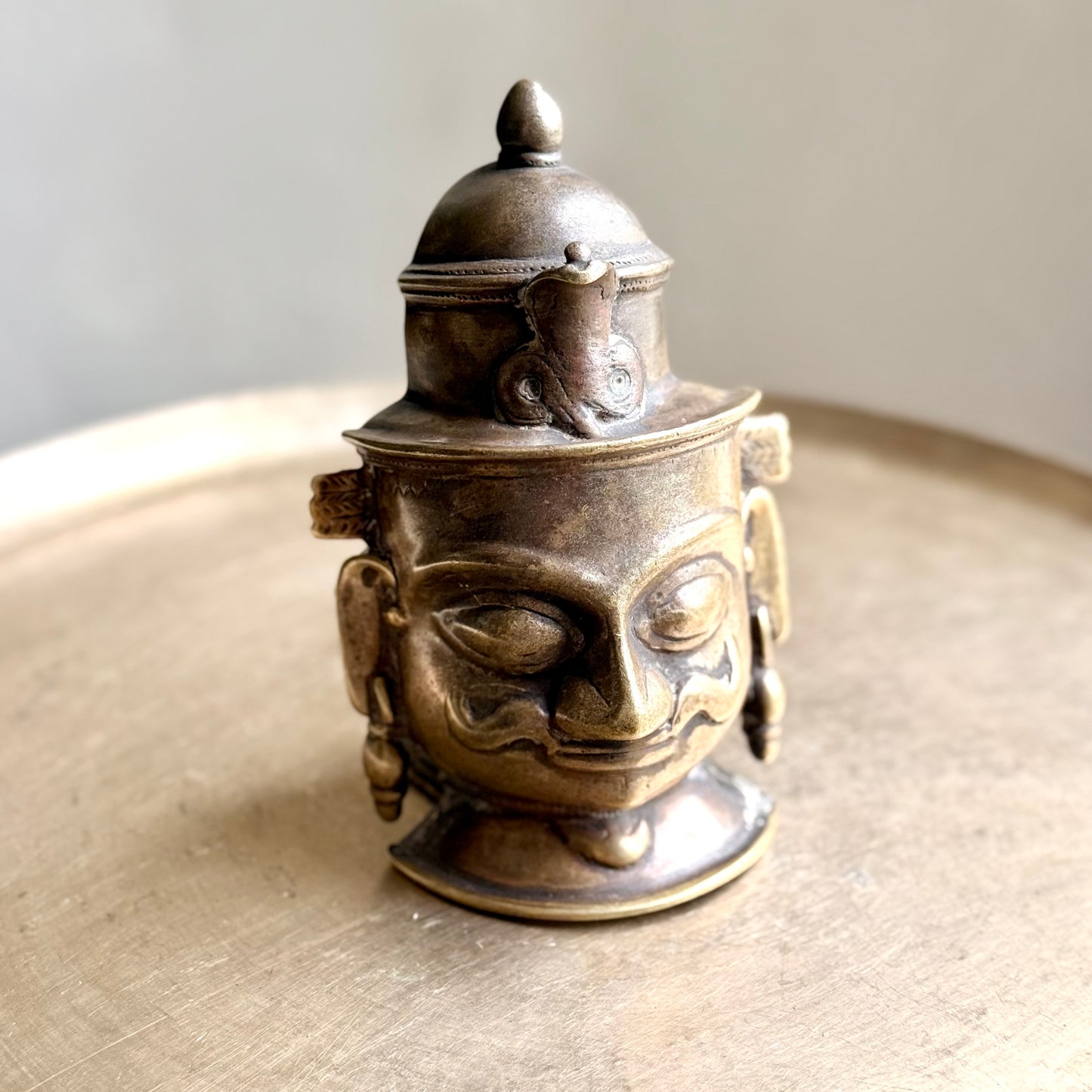 Antique Bronze Shiva Mukha - Maharastra (Early 19th Century)